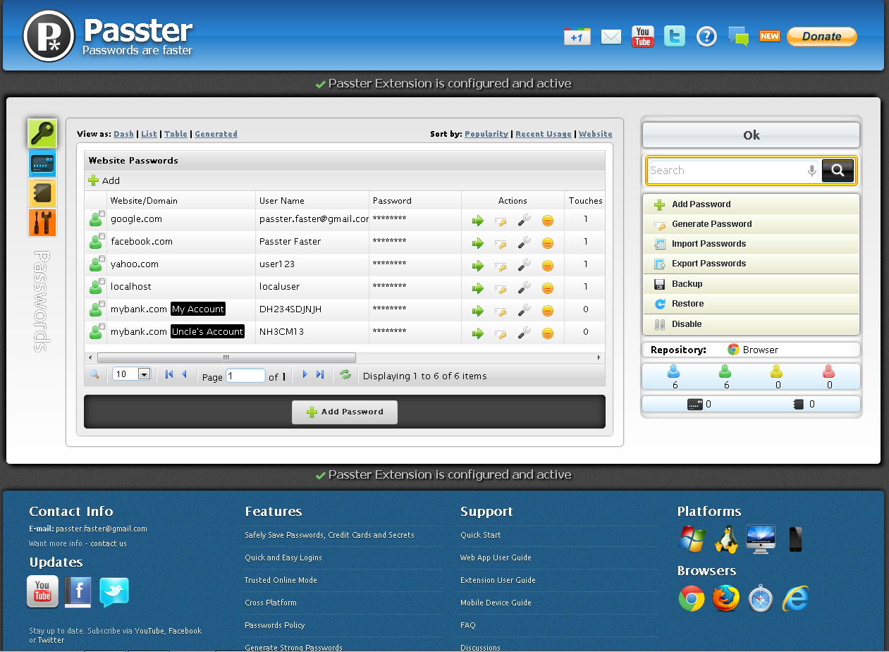 Click to view Latest softwaresplash LastPass Password Manager in 4.6.3 screenshot